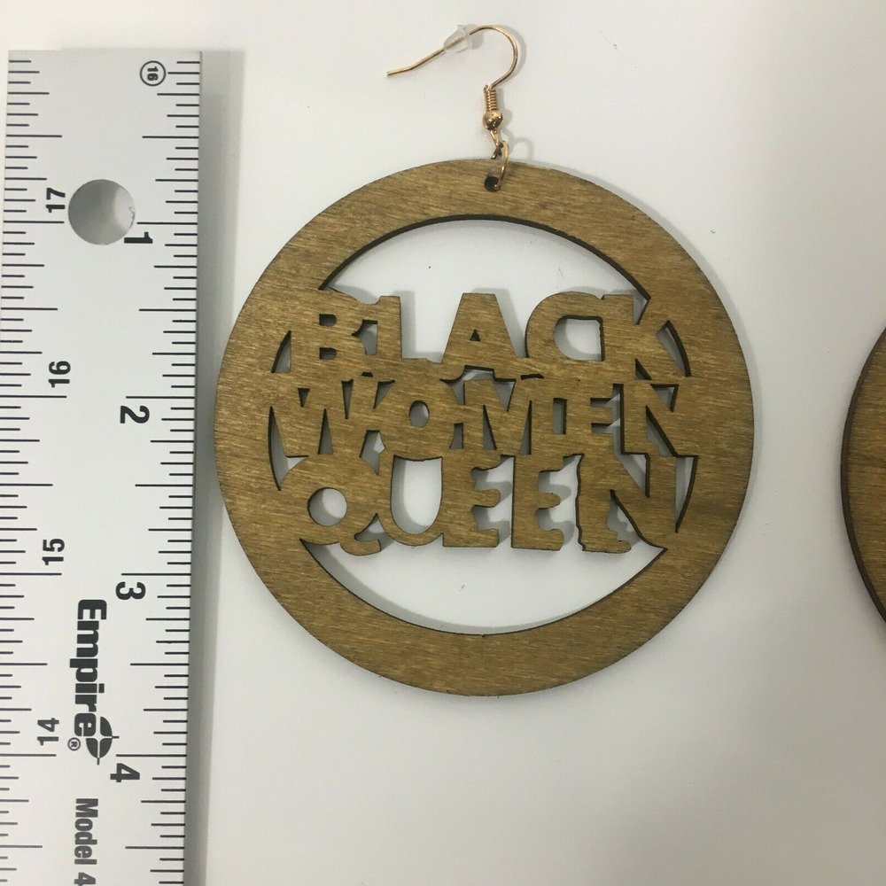 Black Woman Queen Fashion Earrings 2 Pairs New - Picture 3 of 7